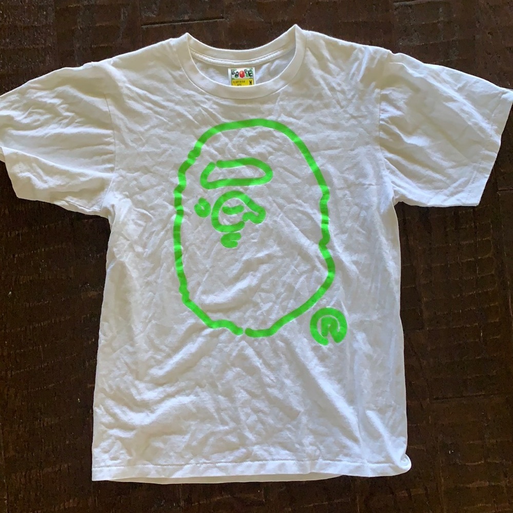 Bape short sleeve shirt size medium